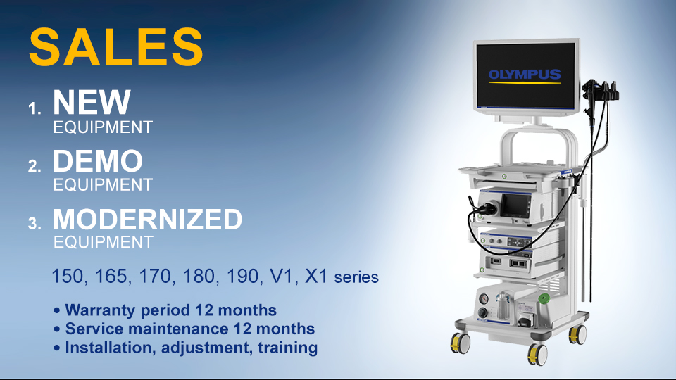 Sale of new and used endoscopes and video systems
 Olympus